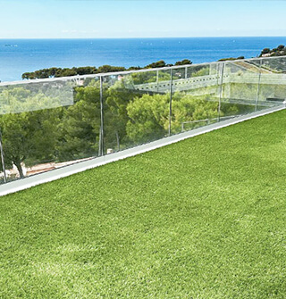 gazon artificiel sur terrasse