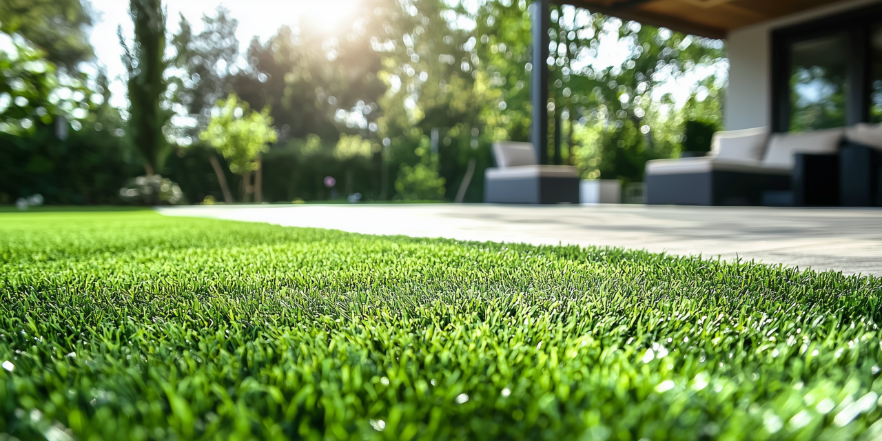 jardin gazon synthétique